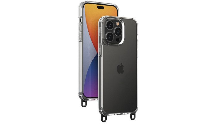 Чехол TPU Transparent with Straps для Apple iPhone 12 Pro Max (6.7