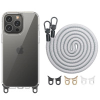 Чехол TPU Transparent with Straps для Apple iPhone 12 Pro Max (6.7