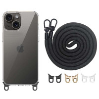 Чохол TPU Transparent with Straps для Apple iPhone 13 / 14 (6.1