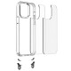 Чохол TPU Transparent with Straps для Apple iPhone 13 / 14 (6.1