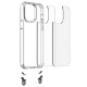 Чехол TPU Transparent with Straps для Apple iPhone 13 / 14 (6.1