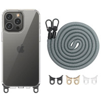 Чохол TPU Transparent with Straps для Apple iPhone 14 Pro (6.1