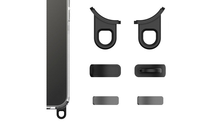 Чохол TPU Transparent with Straps для Apple iPhone 14 Pro (6.1