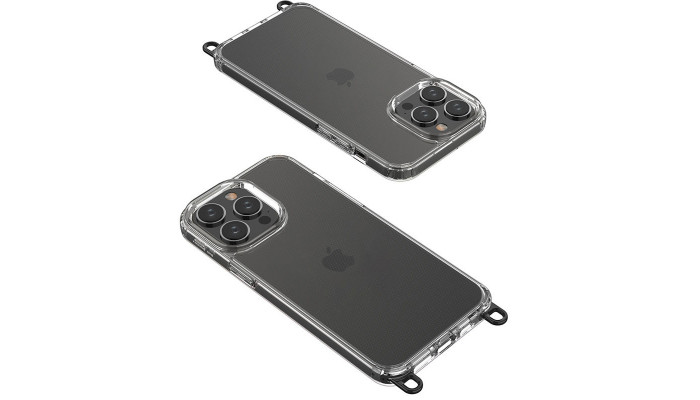 Чехол TPU Transparent with Straps для Apple iPhone 14 Pro (6.1