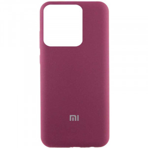 Чехол Silicone Cover Lakshmi (AAA) with Logo для Xiaomi Poco X6 / Note 13 Pro 5G Бордовый / Plum