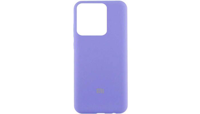 Чохол Silicone Cover Lakshmi (AAA) with Logo для Xiaomi Poco X6 / Note 13 Pro 5G Бузковий / Dasheen - фото