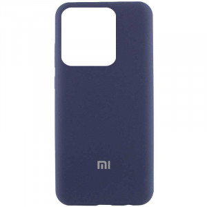 Чохол Silicone Cover Lakshmi (AAA) with Logo для Xiaomi Poco X6 / Note 13 Pro 5G Темно-синій / Midnight blue