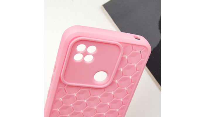 Чохол TPU Honeycomb для Xiaomi Redmi 9C Рожевий / Light pink - фото