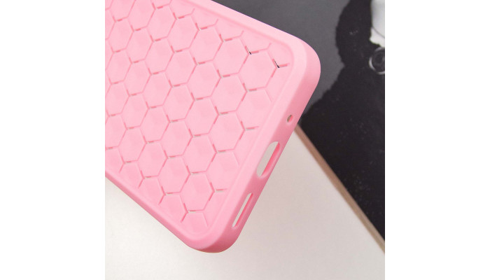 Чохол TPU Honeycomb для Xiaomi Redmi 9C Рожевий / Light pink - фото