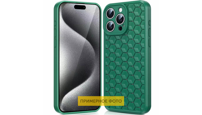 Чехол TPU Honeycomb для Xiaomi Redmi Note 11 Pro 4G/5G / 12 Pro 4G Зеленый / Cyprus Green - фото