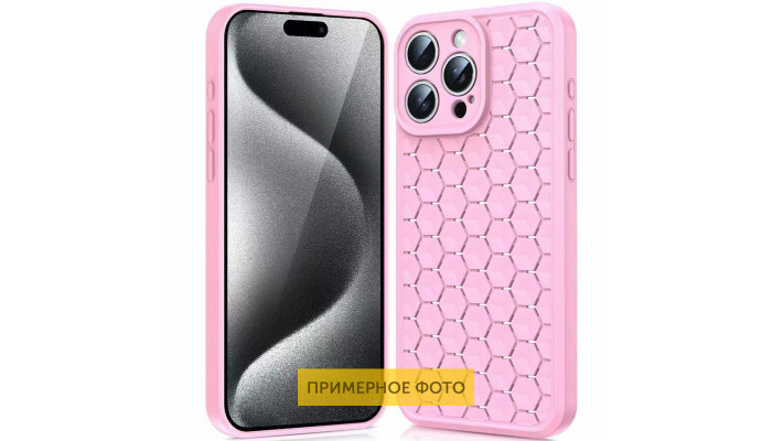 Чехол TPU Honeycomb для Xiaomi Redmi Note 12 4G Розовый / Light pink - фото