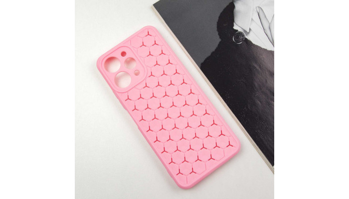 Чехол TPU Honeycomb для Xiaomi Redmi 12 Розовый / Light pink - фото