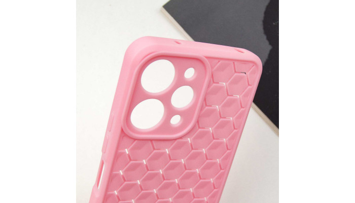 Чохол TPU Honeycomb для Xiaomi Redmi 12 Рожевий / Light pink - фото