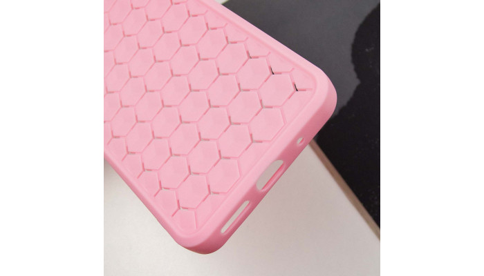 Чехол TPU Honeycomb для Xiaomi Redmi 12 Розовый / Light pink - фото