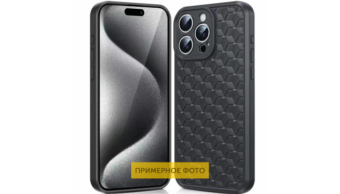 Чохол TPU Honeycomb для Samsung Galaxy A25 5G Чорний / Black - фото