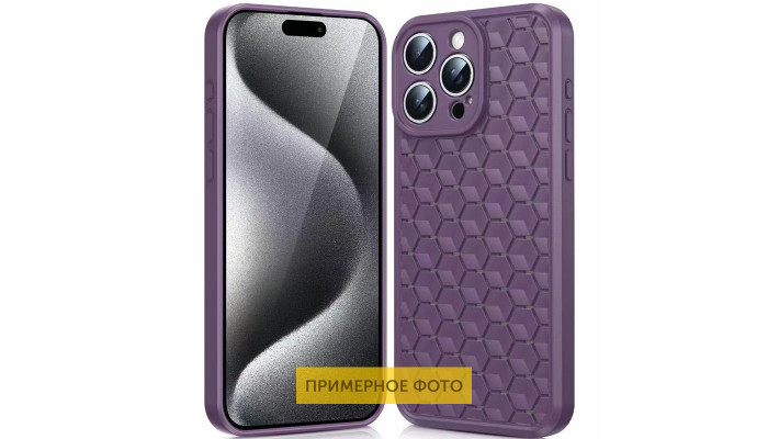 Чохол TPU Honeycomb для Xiaomi Redmi Note 13 4G Фіолетовий / Dark Purple - фото