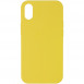 Чохол Silicone Case Full Protective (AA) NO LOGO для Apple iPhone X / XS (5.8") Жовтий / Yellow