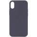 Чохол Silicone Case Full Protective (AA) NO LOGO для Apple iPhone X / XS (5.8") Сірий / Dark Gray