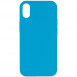 Чехол Silicone Case Full Protective (AA) NO LOGO для Apple iPhone XR (6.1") Голубой / Blue