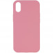 Чехол Silicone Case Full Protective (AA) NO LOGO для Apple iPhone XR (6.1") Розовый / Light pink