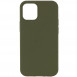 Чехол Silicone Case Full Protective (AA) NO LOGO для Apple iPhone 11 Pro (5.8") Зеленый / Dark Olive