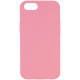 Чохол Silicone Case Full Protective (AA) NO LOGO для Apple iPhone SE (2020) Рожевий / Light pink - фото