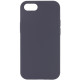 Чехол Silicone Case Full Protective (AA) NO LOGO для Apple iPhone SE (2020) Серый / Dark Gray - фото