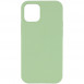 Чехол Silicone Case Full Protective (AA) NO LOGO для Apple iPhone 12 Pro / 12 (6.1") Мятный / Mint