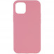 Чехол Silicone Case Full Protective (AA) NO LOGO для Apple iPhone 12 Pro / 12 (6.1") Розовый / Light pink