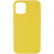 Чехол Silicone Case Full Protective (AA) NO LOGO для Apple iPhone 12 Pro Max (6.7") Желтый / Yellow