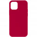 Чохол Silicone Case Full Protective (AA) NO LOGO для Apple iPhone 12 Pro Max (6.7") Червоний / Rose Red