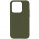 Чохол Silicone Case Full Protective (AA) NO LOGO для Apple iPhone 15 Pro Max (6.7") Зелений / Dark Olive