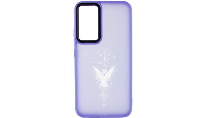 Накладка Oprint Скандинавія White для Samsung Galaxy A15 4G/5G Purple / Крила - фото
