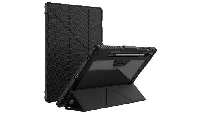 Чехол-книжка Nillkin Bumper Pro Multi-angle для Samsung Galaxy Tab S9 FE+ 12.4'' Black - фото