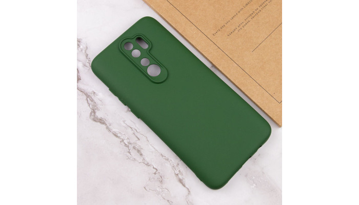 Чехол Silicone Cover Lakshmi Full Camera (AA) для Xiaomi Redmi Note 8 Pro Зеленый / Dark green - фото