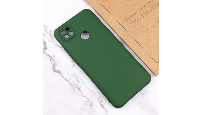 Чехол Silicone Cover Lakshmi Full Camera (AA) для Xiaomi Redmi 9C Зеленый / Dark green - фото