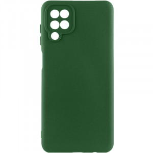 Чехол Silicone Cover Lakshmi Full Camera (AA) для Samsung Galaxy A12 Зеленый / Dark green