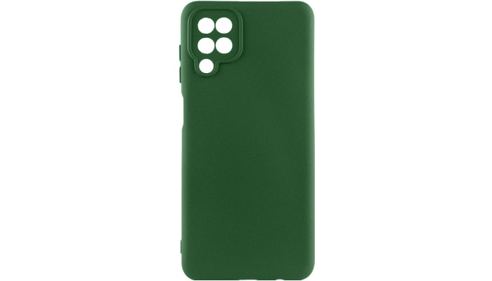 Чехол Silicone Cover Lakshmi Full Camera (AA) для Samsung Galaxy A12 Зеленый / Dark green - фото