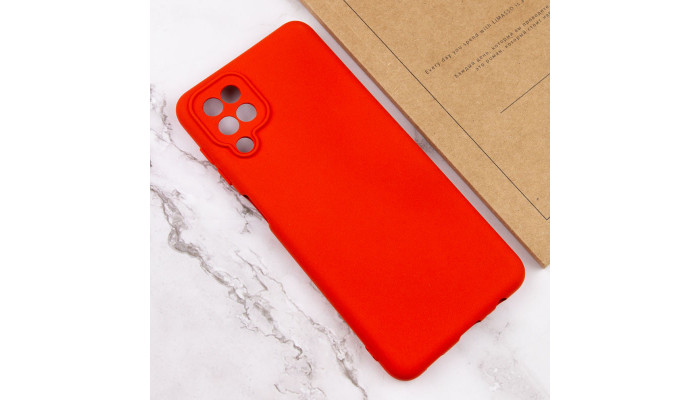 Чехол Silicone Cover Lakshmi Full Camera (AA) для Samsung Galaxy A12 Красный / Red - фото