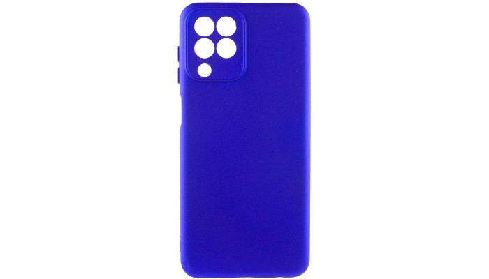 Чехол Silicone Cover Lakshmi Full Camera (AA) для Samsung Galaxy A12 Синий / Iris - фото