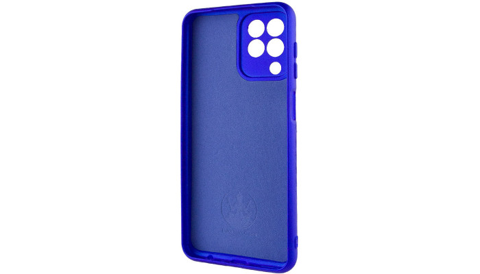 Чехол Silicone Cover Lakshmi Full Camera (AA) для Samsung Galaxy A12 Синий / Iris - фото