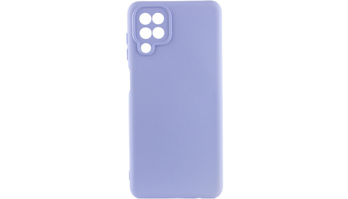 Чехол Silicone Cover Lakshmi Full Camera (AA) для Samsung Galaxy A12 Сиреневый / Dasheen - фото