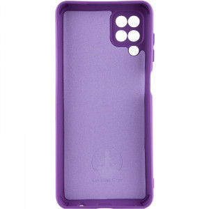 Чехол Silicone Cover Lakshmi Full Camera (AA) для Samsung Galaxy A12 Фиолетовый / Purple