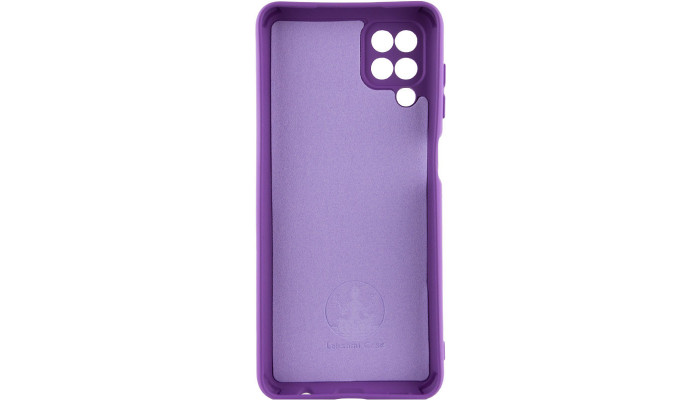 Чехол Silicone Cover Lakshmi Full Camera (AA) для Samsung Galaxy A12 Фиолетовый / Purple - фото