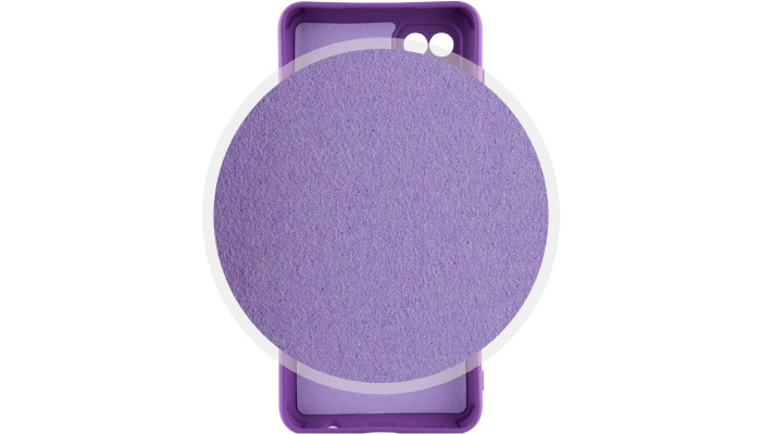 Чехол Silicone Cover Lakshmi Full Camera (AA) для Samsung Galaxy A12 Фиолетовый / Purple - фото