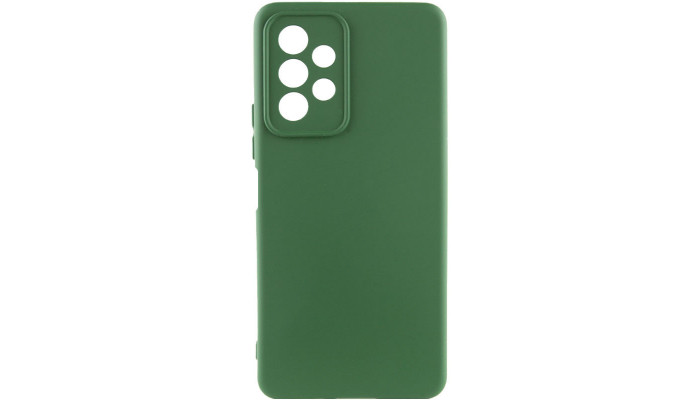 Чехол Silicone Cover Lakshmi Full Camera (AA) для Samsung Galaxy A32 5G / M32 5G Зеленый / Dark green - фото