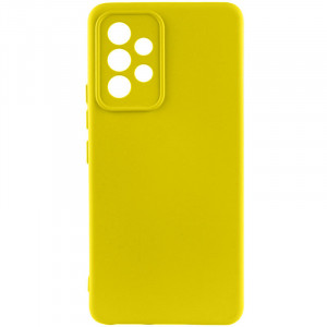 Чехол Silicone Cover Lakshmi Full Camera (AA) для Samsung Galaxy A52 4G / A52 5G / A52s Желтый / Flash