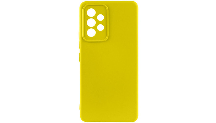 Чехол Silicone Cover Lakshmi Full Camera (AA) для Samsung Galaxy A52 4G / A52 5G / A52s Желтый / Flash - фото