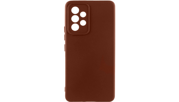 Чохол Silicone Cover Lakshmi Full Camera (AA) для Samsung Galaxy A52 4G / A52 5G / A52s Коричневий / Brown - фото