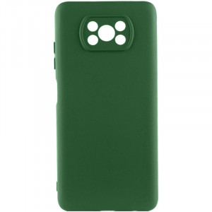 Чехол Silicone Cover Lakshmi Full Camera (AA) для Xiaomi Poco X3 NFC / Poco X3 Pro Зеленый / Dark green